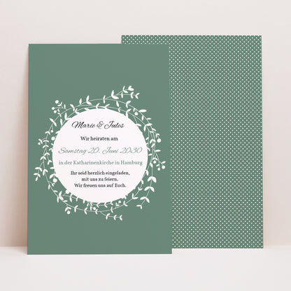 Hochzeitseinladung PortraitPorträt Diadem foto N° 1