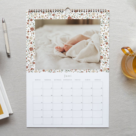 Kalender Weihnachten Wandgemälde A3 Liberty floral
