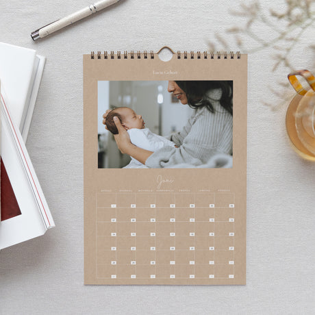 Kalender Weihnachten Wandbild A4 Kraft Multiphoten
