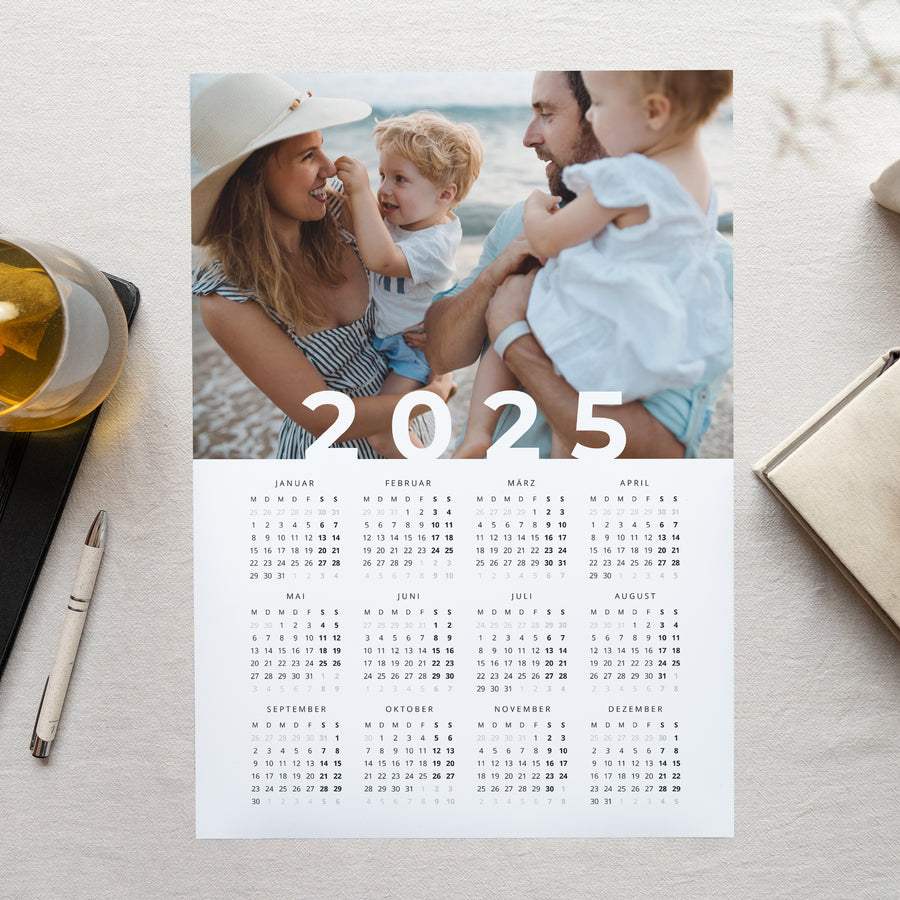 Kalender Weihnachten Einzelseite Porträt Superjahr foto
