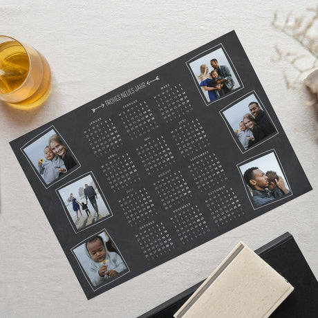 Kalender Weihnachten Einseitiges Landschaftslayou Foto-Tafel