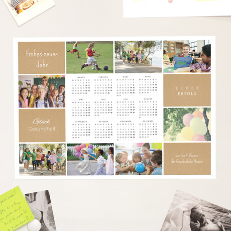 Kalender Weihnachten Magnetischer, einseitiges landschaft Jährliche Diashow