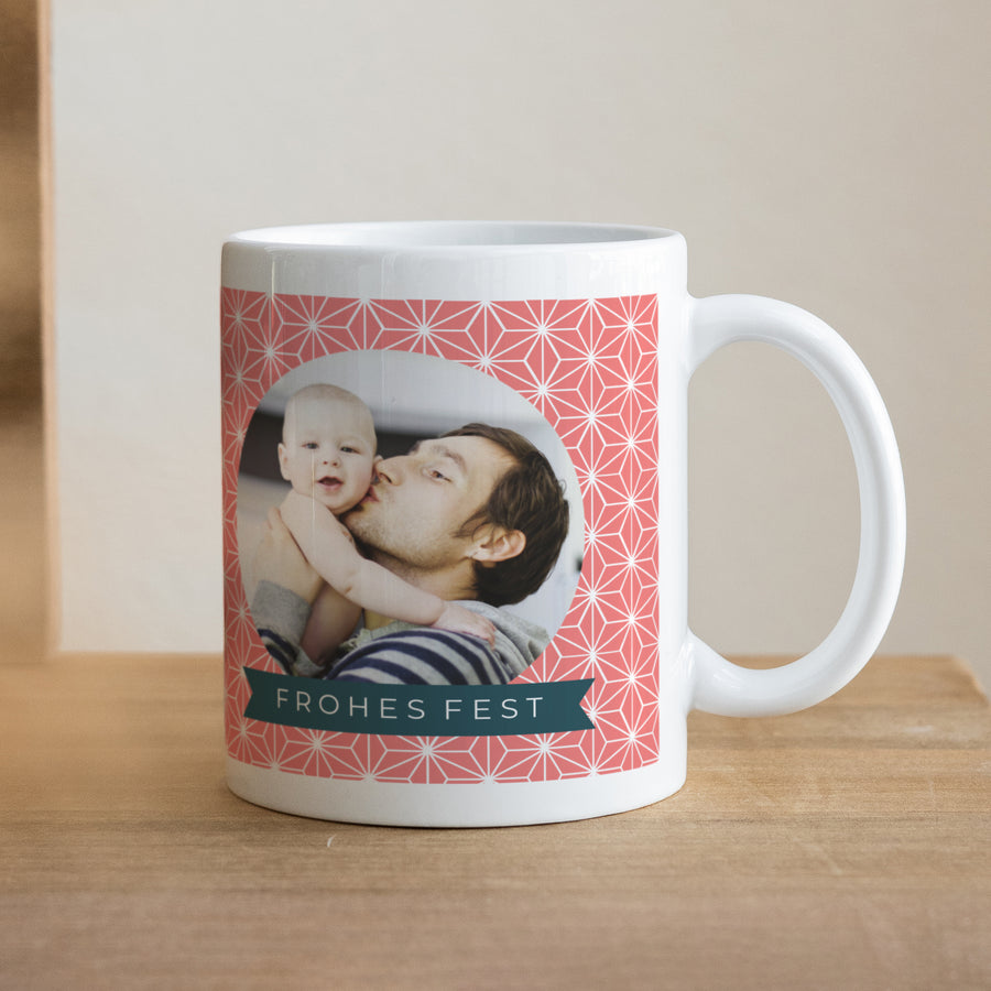 Tasse Objekte Weiß Rose Noël foto
