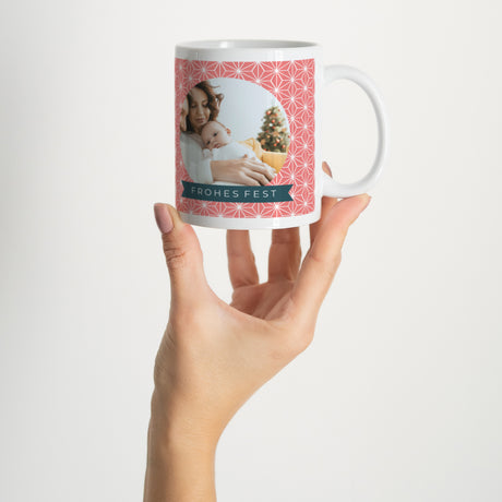 Tasse Objekte Weiß Rose Noël