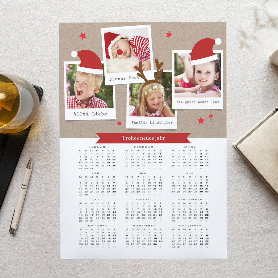 Kalender Weihnachten Einzelseite Porträt Zauberhafte Weihnachten foto