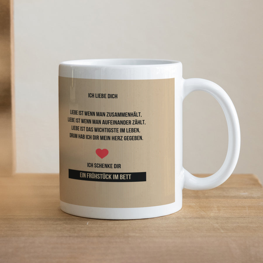 Tasse Objekte Weiß My Valentine foto