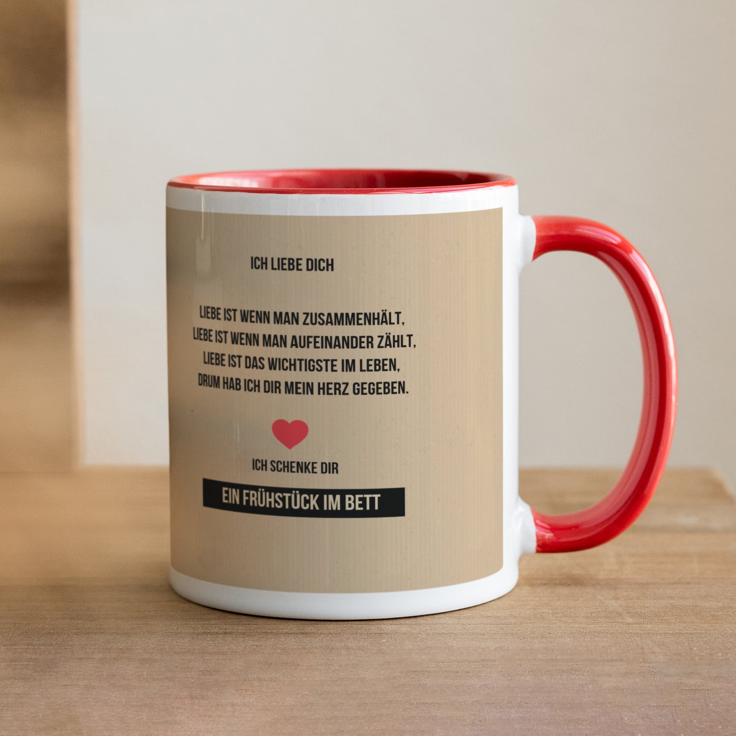 Tasse Objekte Rot My Valentine foto N° 1