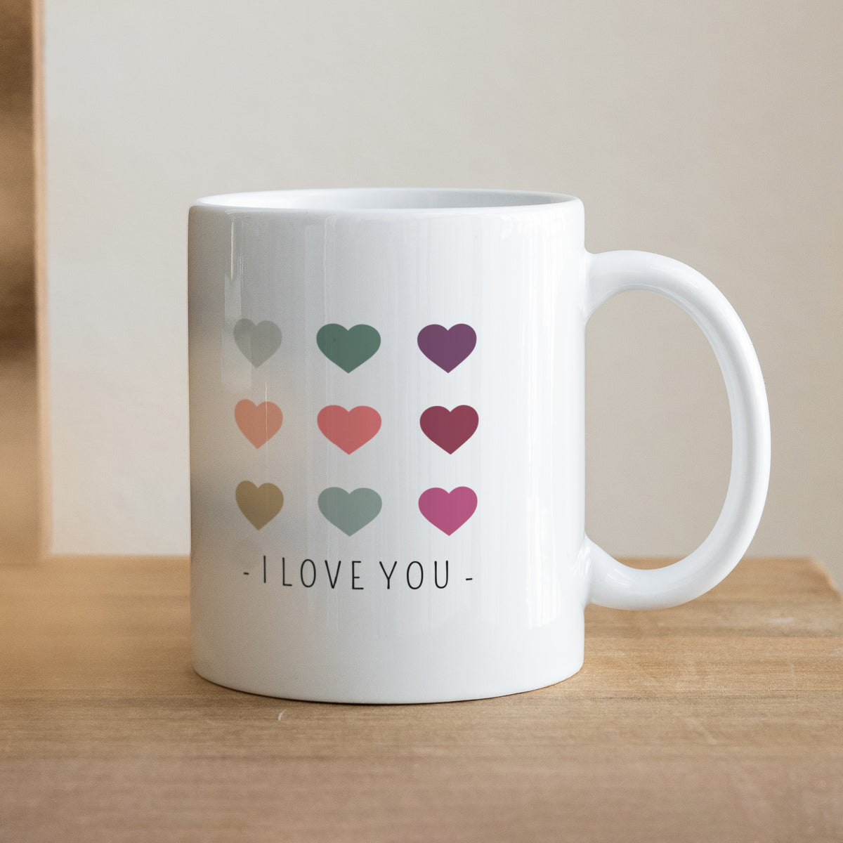 Tasse Objekte Weiß Farbige Herzen foto