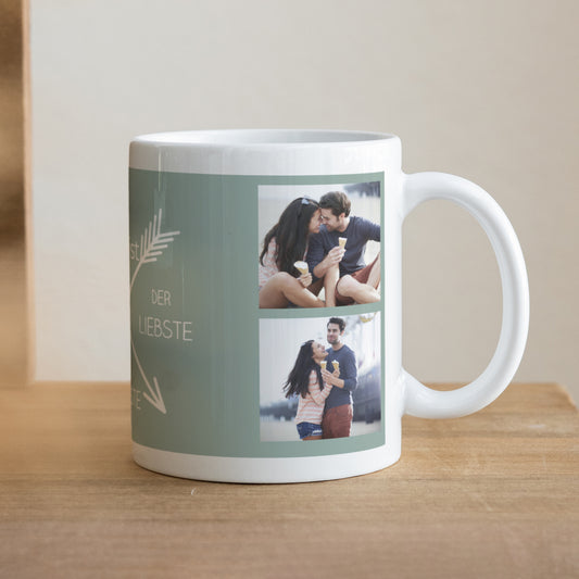 Tasse Objekte Weiß Tasse mit Nachricht foto