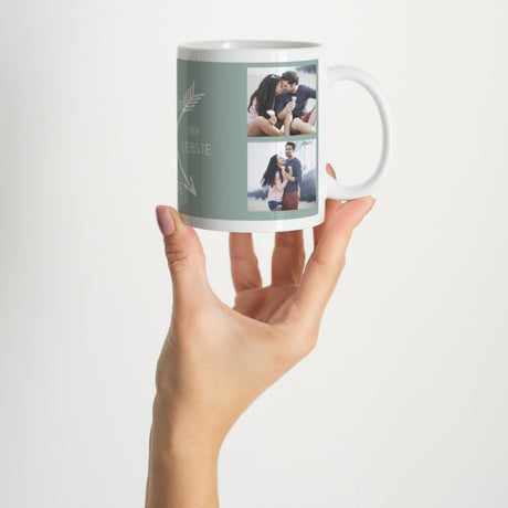 Tasse Objekte Weiß Tasse mit Nachricht