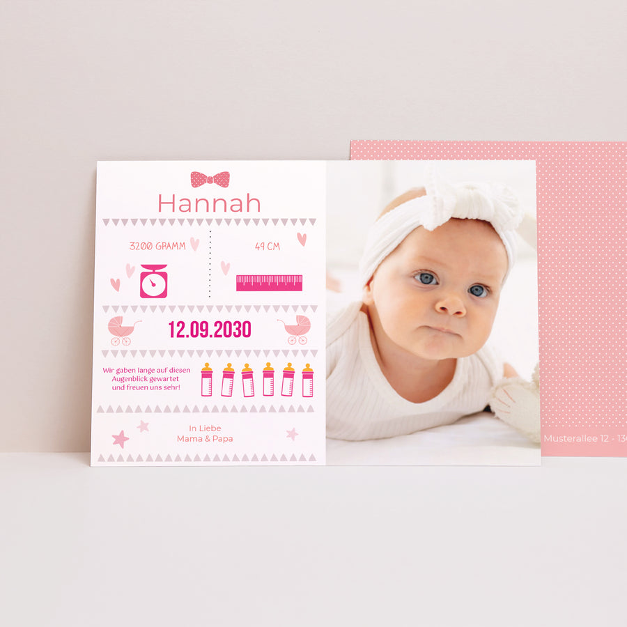 Geburtskarte Landschaft Hübsche Bilder foto