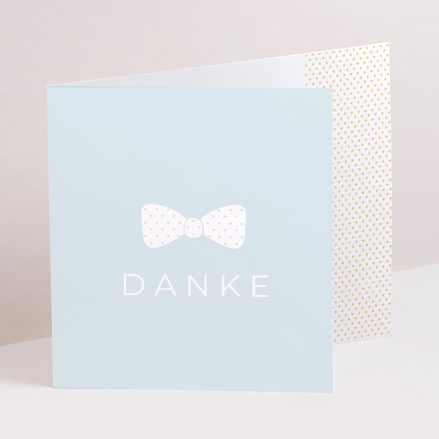 Dankeskarte Geburt Asymmetrische Zweiflügeltür Kleine Piktogramme foto