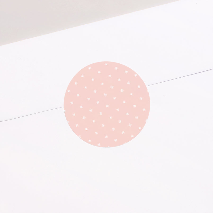 Sticker Geburt Rund Auf einer Wolke foto