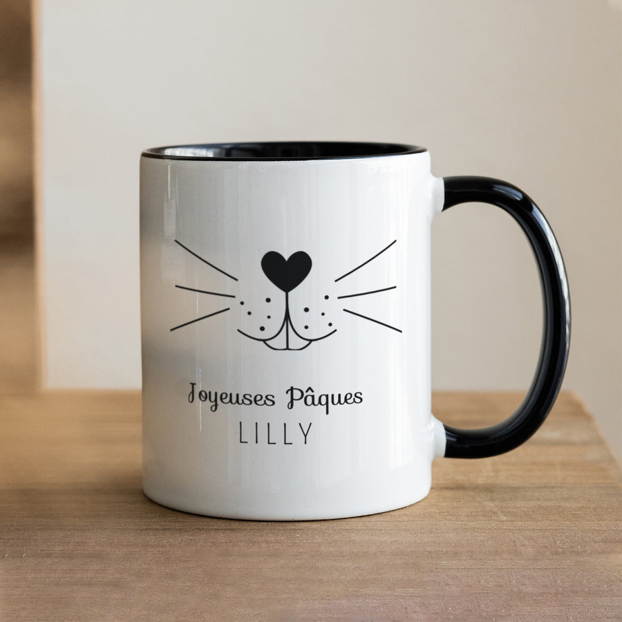 Tasse Objekte Schwarz Schnurrbart eines Hasen foto