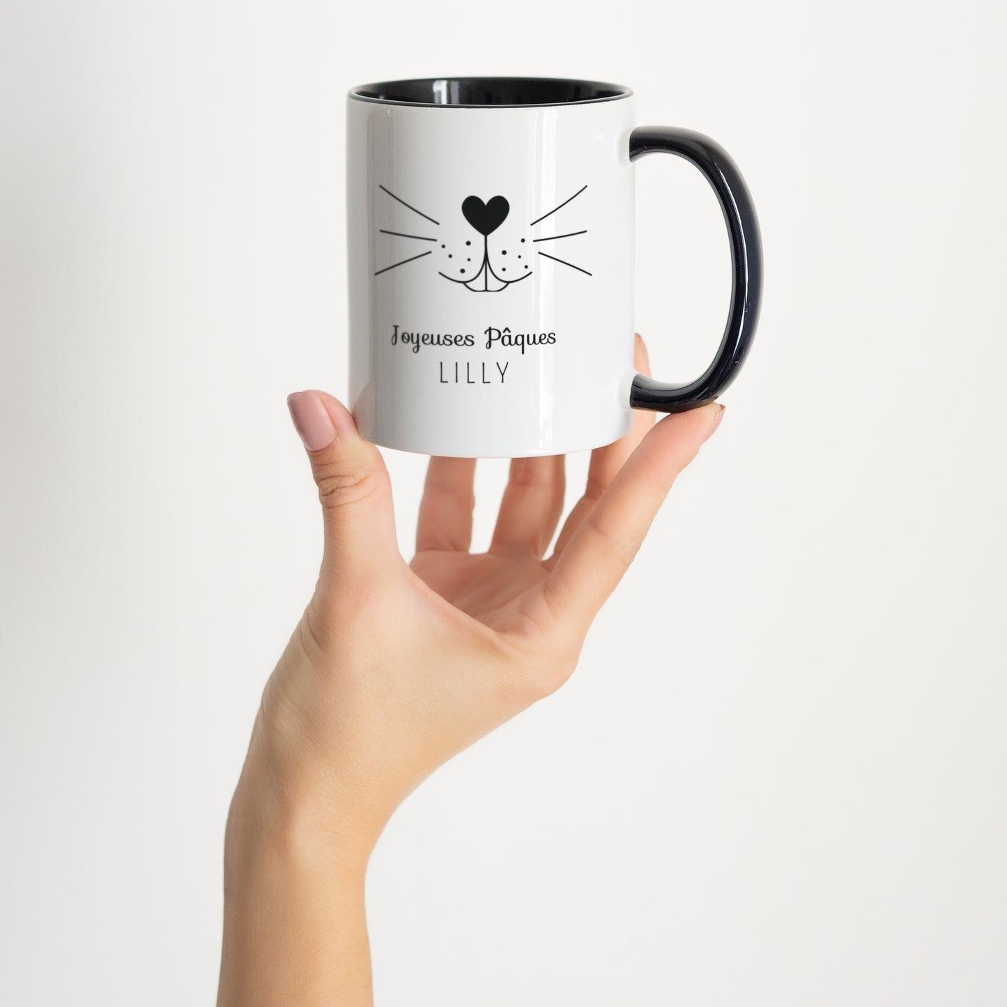 Tasse Objekte Schwarz Schnurrbart eines Hasen foto N° 2