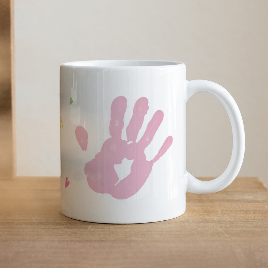 Tasse Objekte Weiß Mama love foto