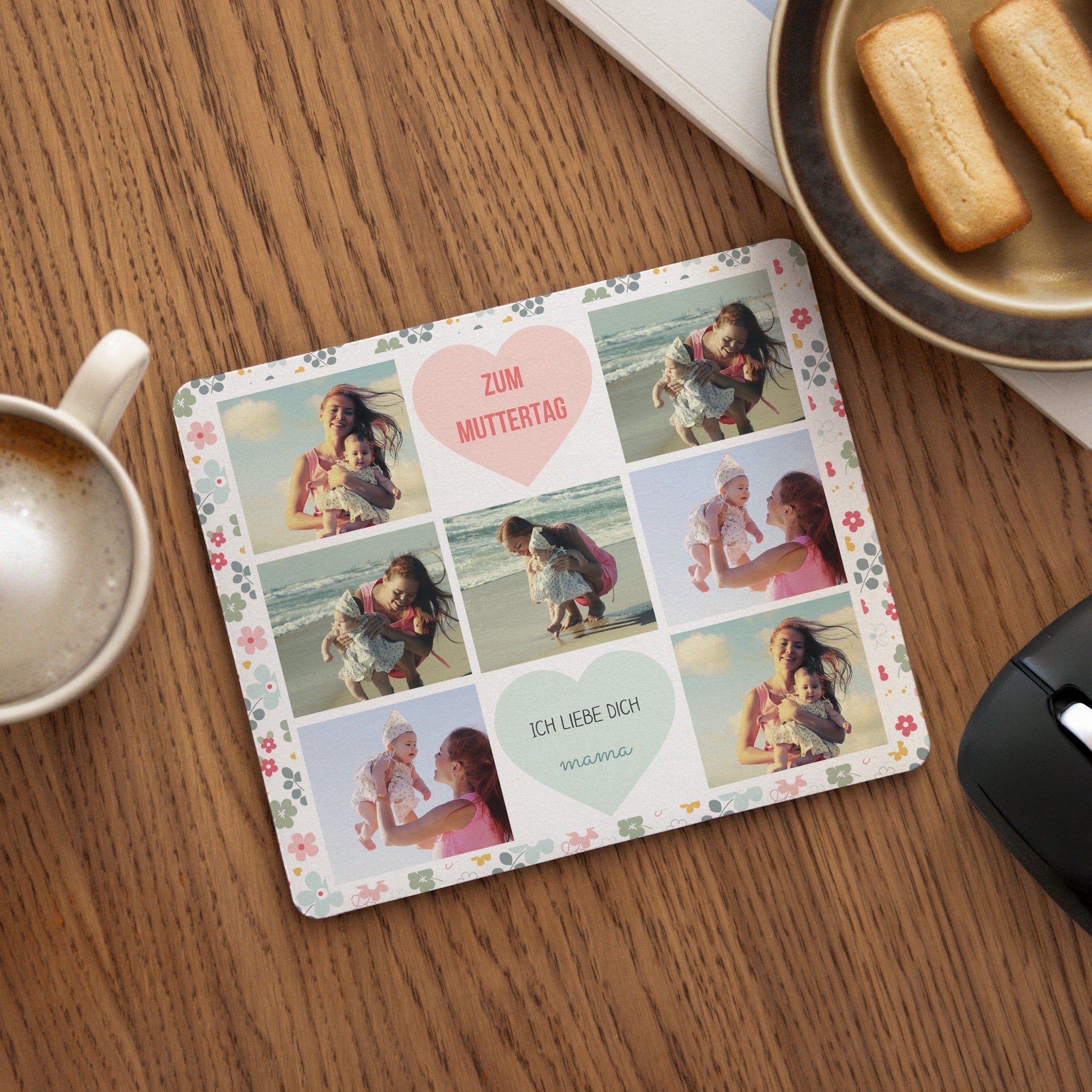 Mousepad Objekte Rechteck Muster Blume foto N° 1