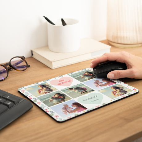 Mousepad Objekte Rechteck Muster Blume