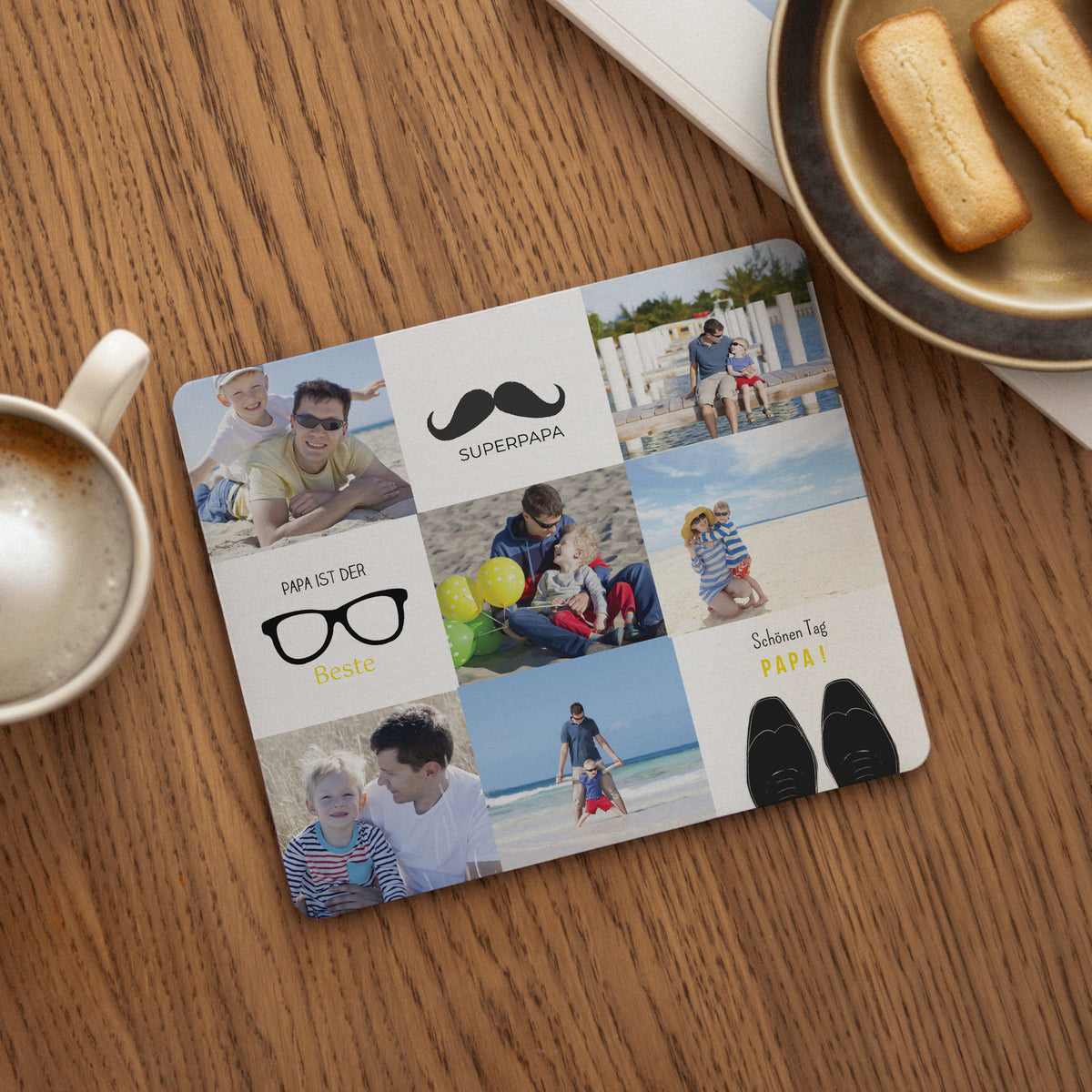 Mousepad Objekte Rechteck Papa der Liebe foto