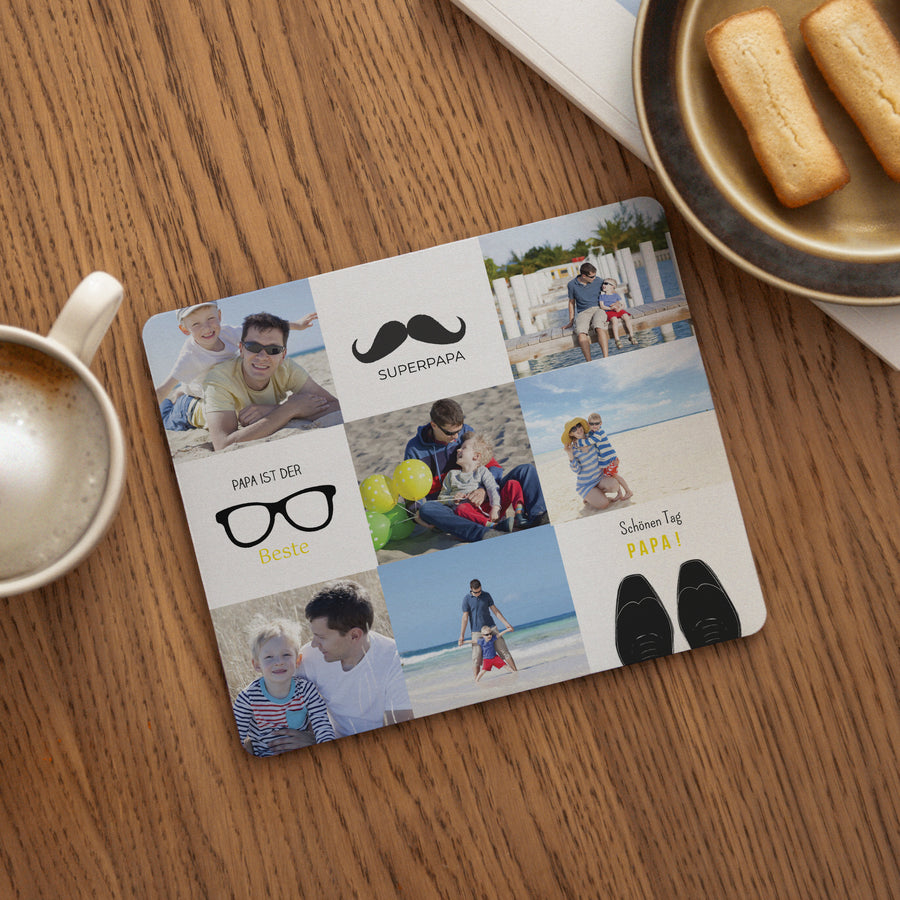 Mousepad Objekte Rechteck Papa der Liebe foto