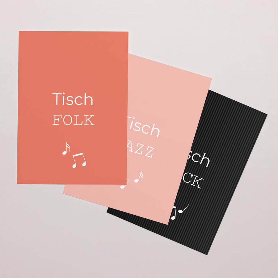 Tischnummern Hochzeit Rechteck Vinyl-Disc foto