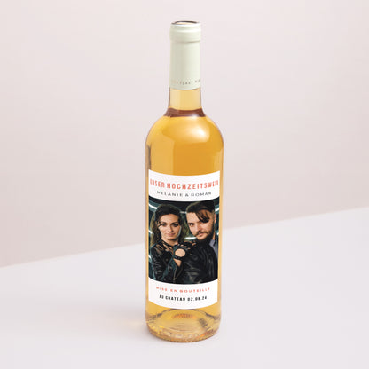 Flaschenetikett Hochzeit Porträt Vinyl-Disc foto N° 1