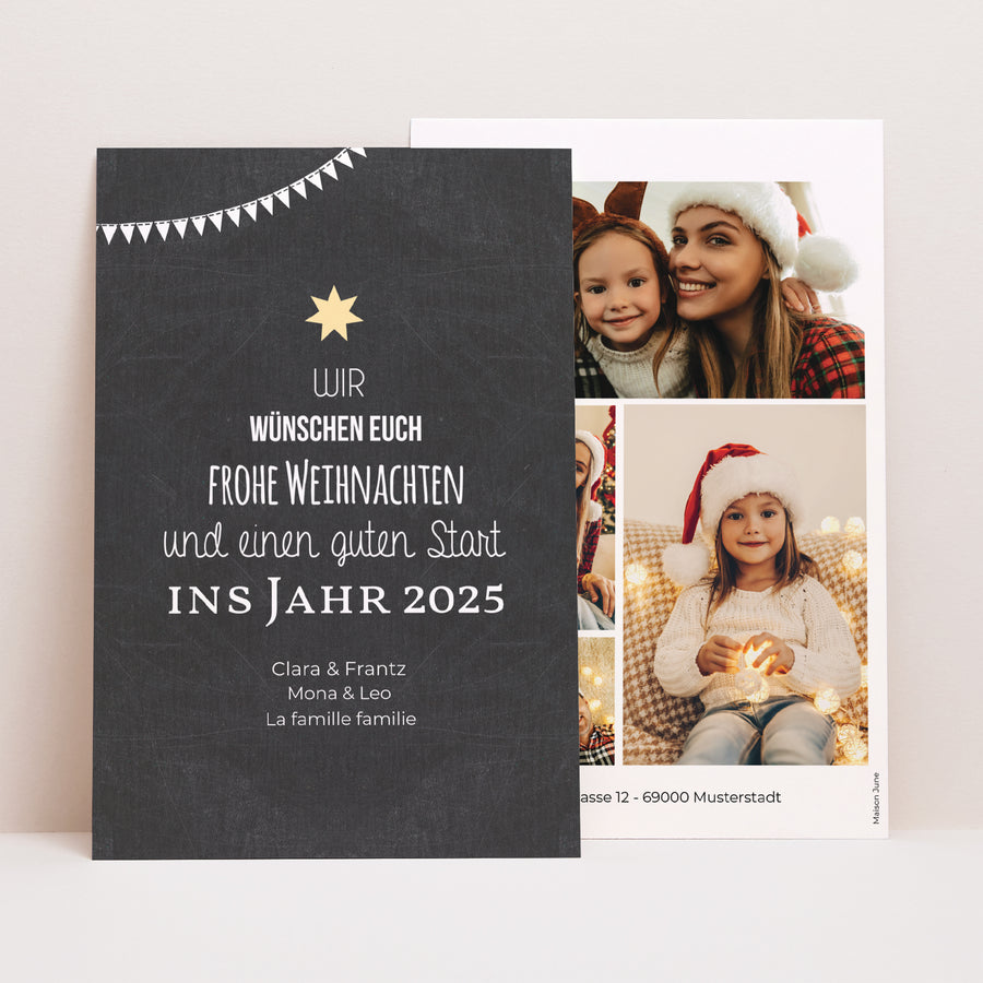 Weihnachtskarte Weihnachten PortraitPorträt Wunschbaum foto