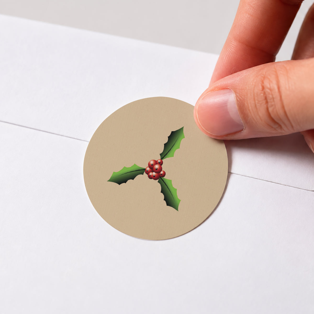 Sticker Weihnachten Rund Tannenbaum von Fotos foto