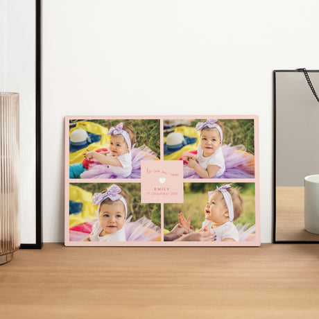 Fotorahmen Weihnachten Landschaft Personalisiertes Neugeborenes