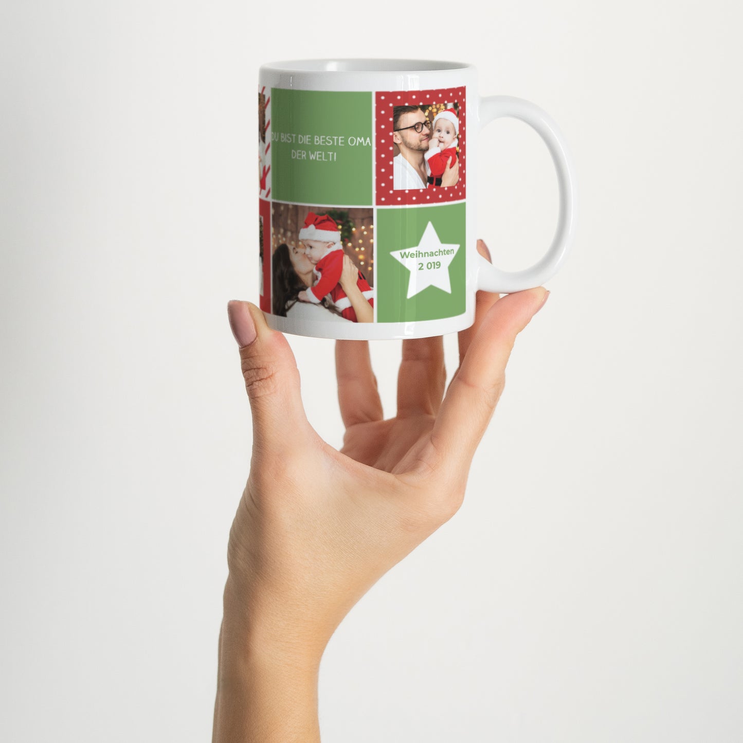 Tasse Objekte Weiß Damier de Noel foto N° 2