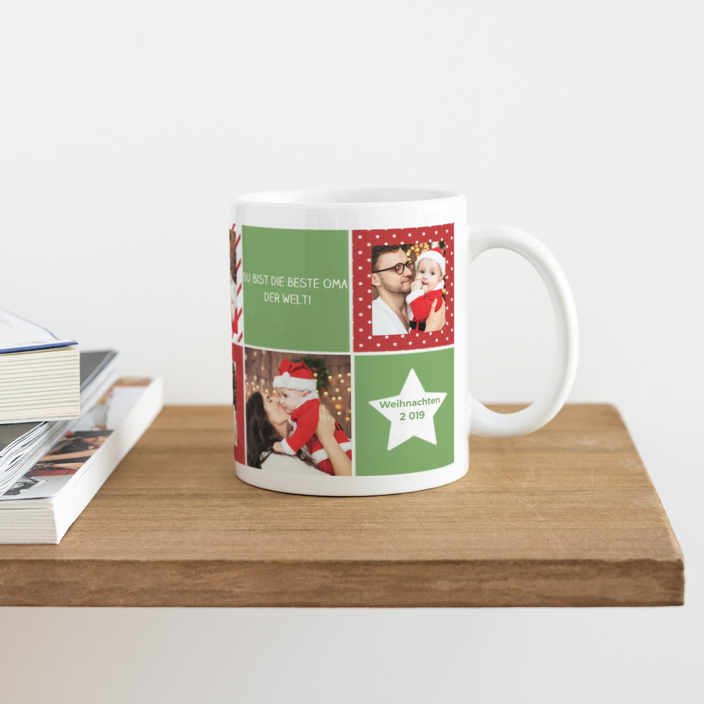 Tasse Objekte Weiß Damier de Noel foto N° 4