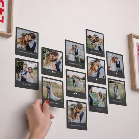 Fotoabzug Foto's Pack von 12 Schiefer-Mini-Tafeln