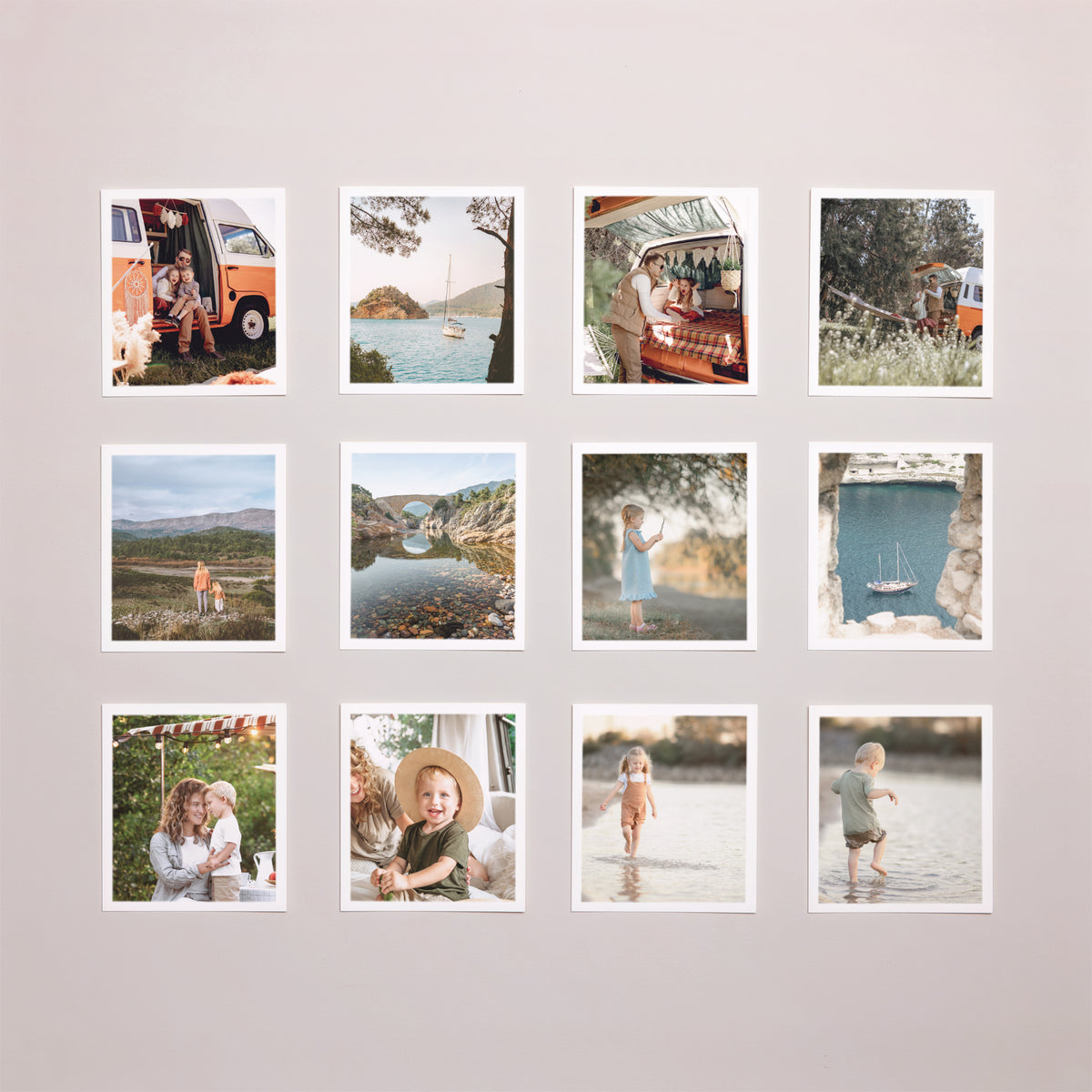 Fotoabzug Foto's Pack von 12 Basic Weiß foto