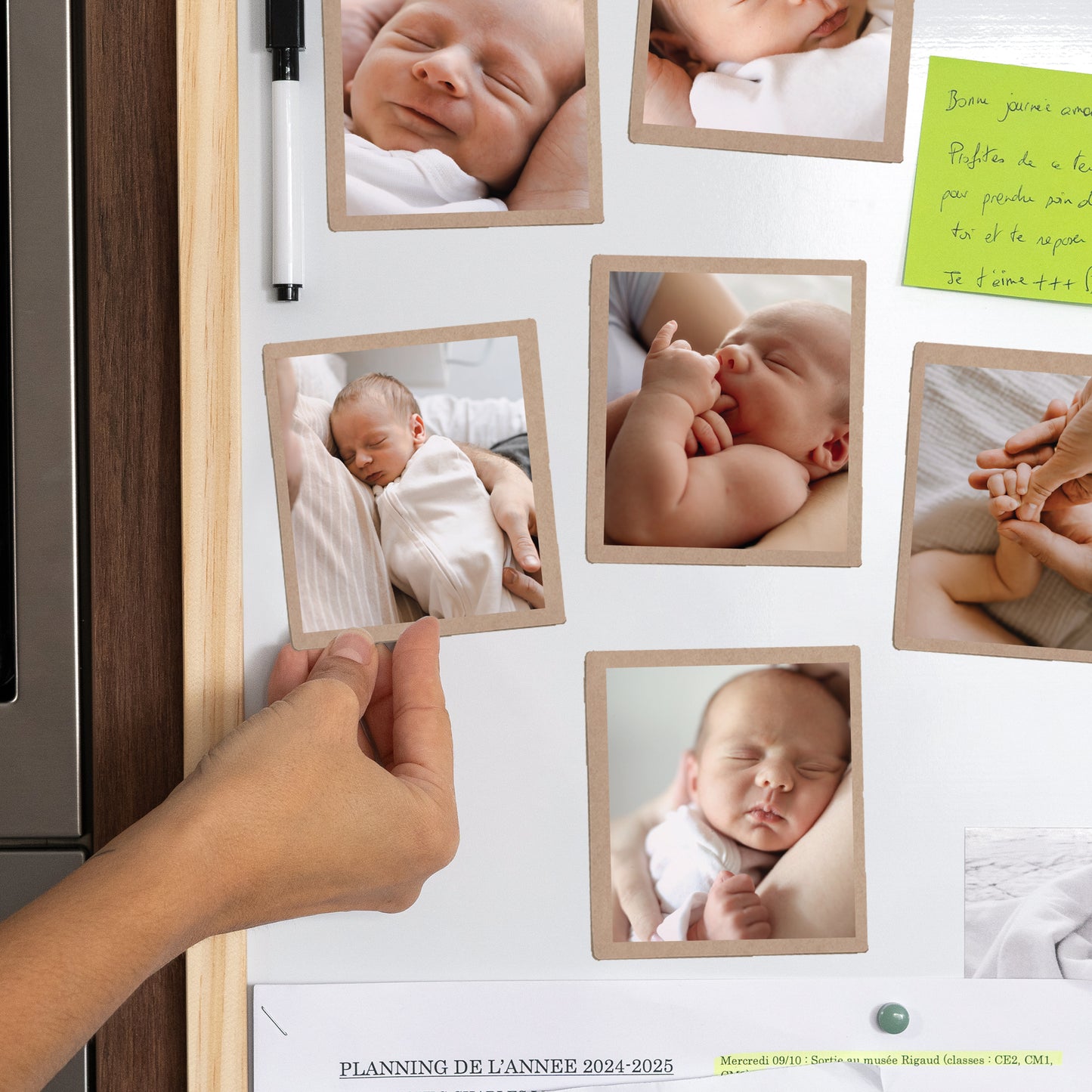 Fotoabzug Foto's Pack mit 12, magnetisch Hello Baby Boy foto N° 2