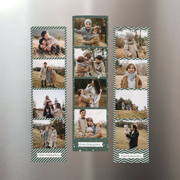 Fotoabzug Foto's Set aus 3, magnetisch Frohe Weihnachten foto