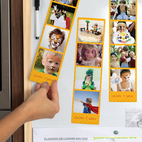 Fotoabzug Foto's Set aus 3, magnetisch Kindergeburtstag