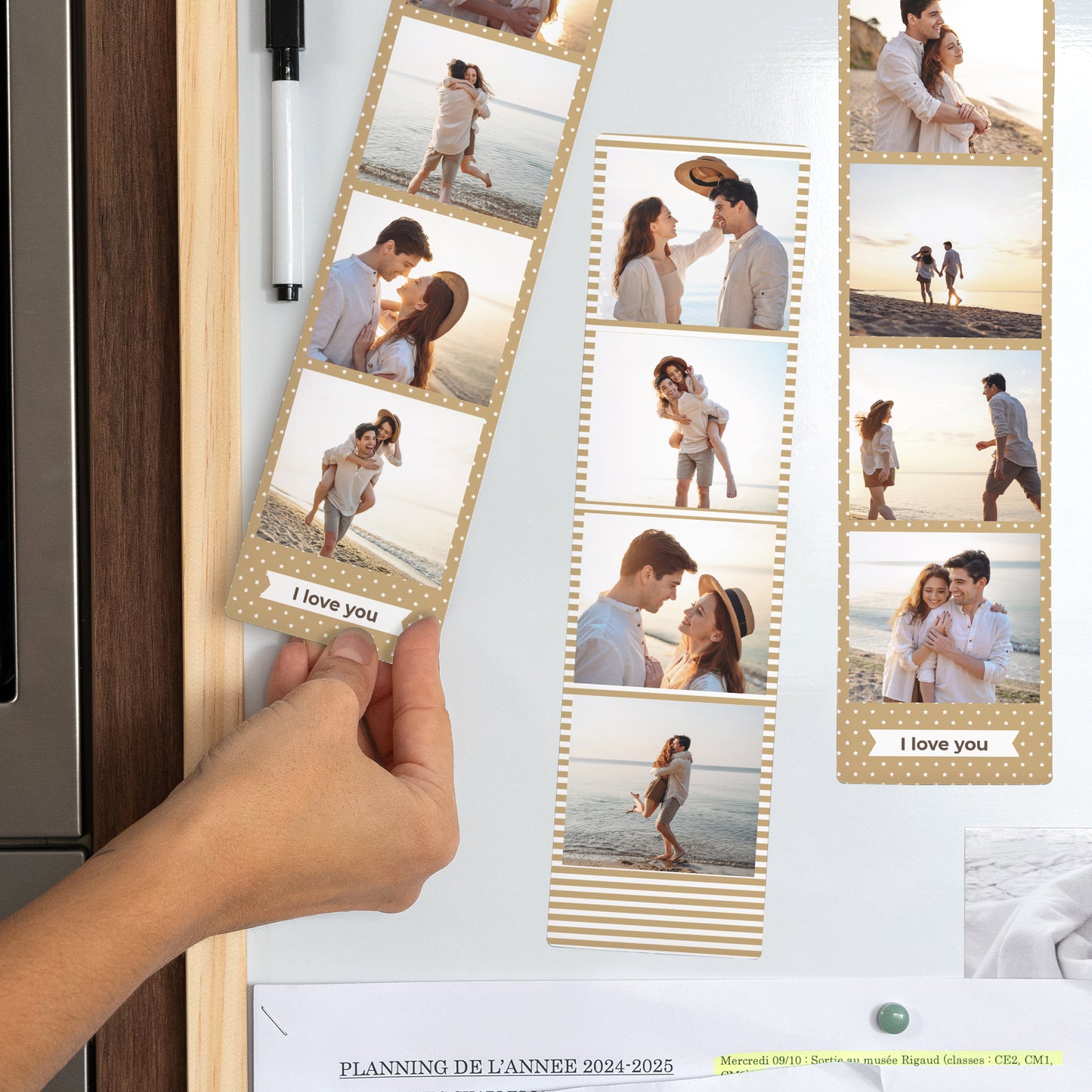 Fotoabzug Foto's Set aus 3, magnetisch Love rose etc... foto N° 2