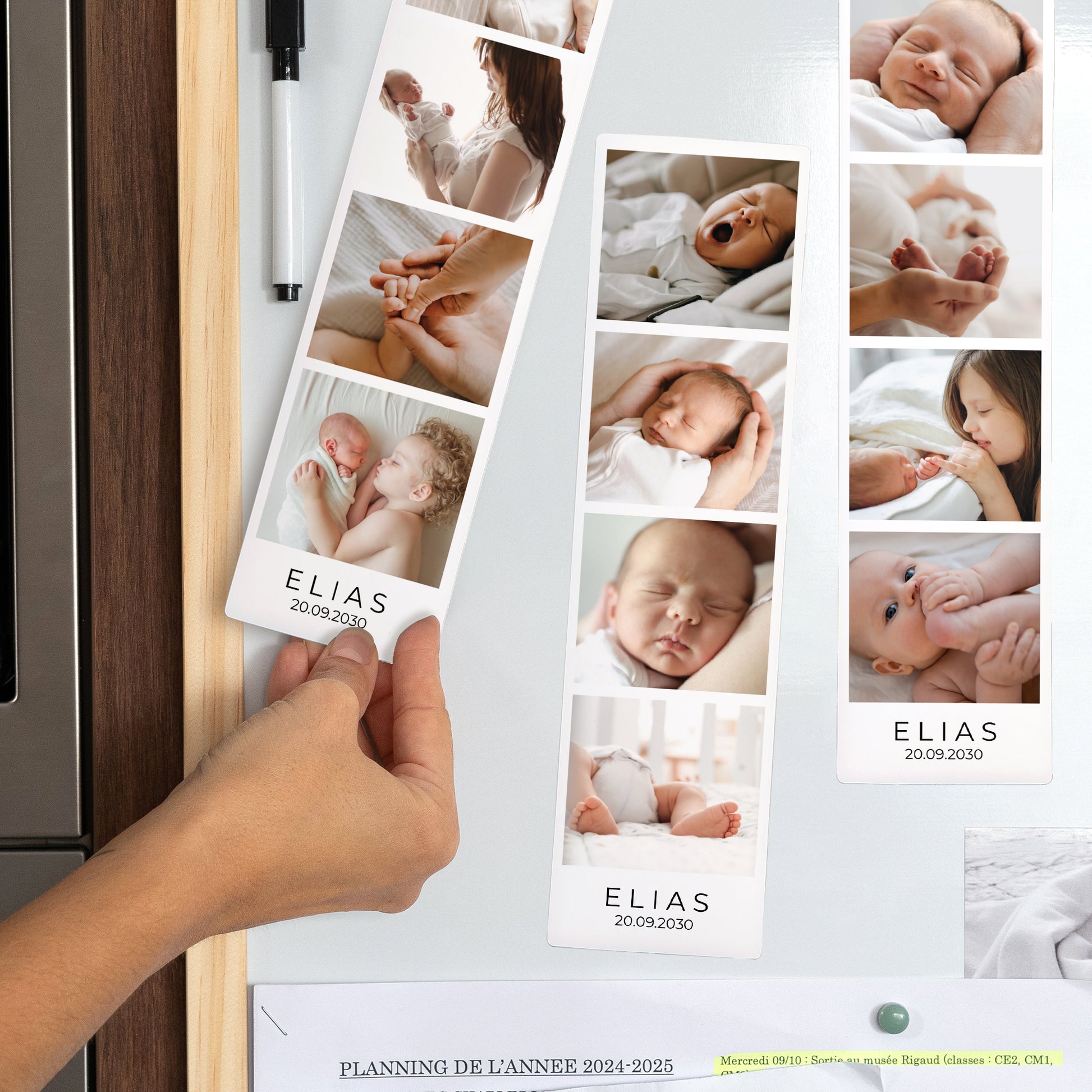 Fotoabzug Foto's Set aus 3, magnetisch Schwarz Classic foto N° 2