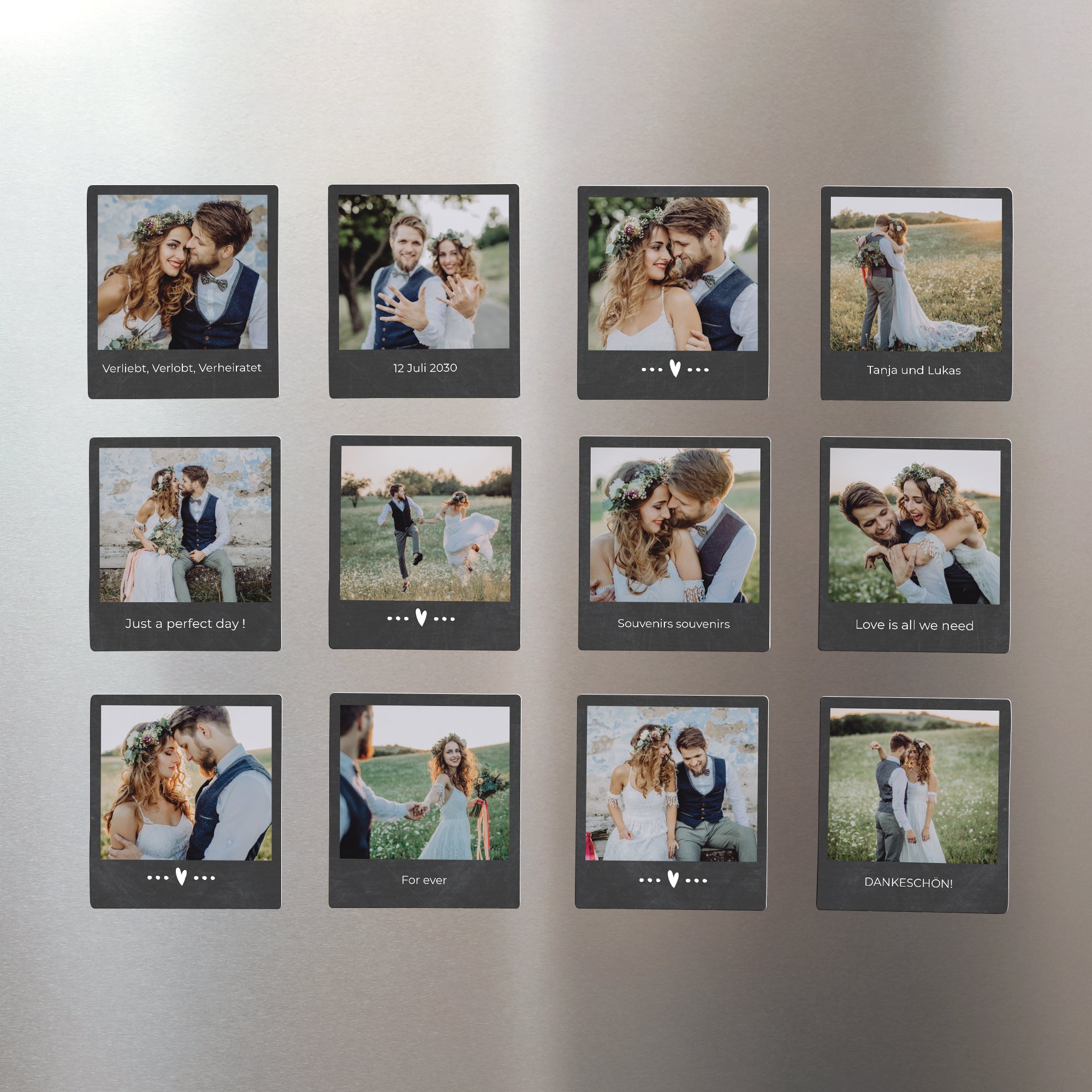 Fotoabzug Foto's Pack mit 12, magnetisch Mini Schiefer foto N° 1