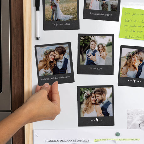 Fotoabzug Foto's Pack mit 12, magnetisch Mini Schiefer