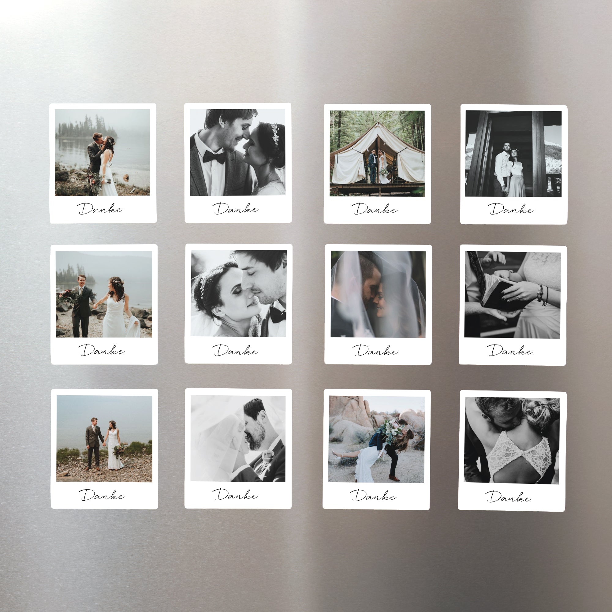 Fotoabzug Foto's Pack mit 12, magnetisch Danke Magnet foto N° 1