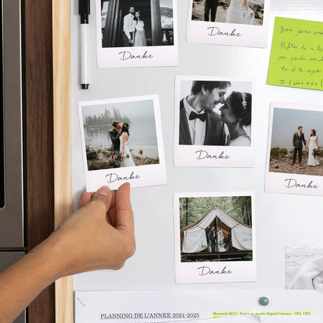 Fotoabzug Foto's Pack mit 12, magnetisch Danke Magnet