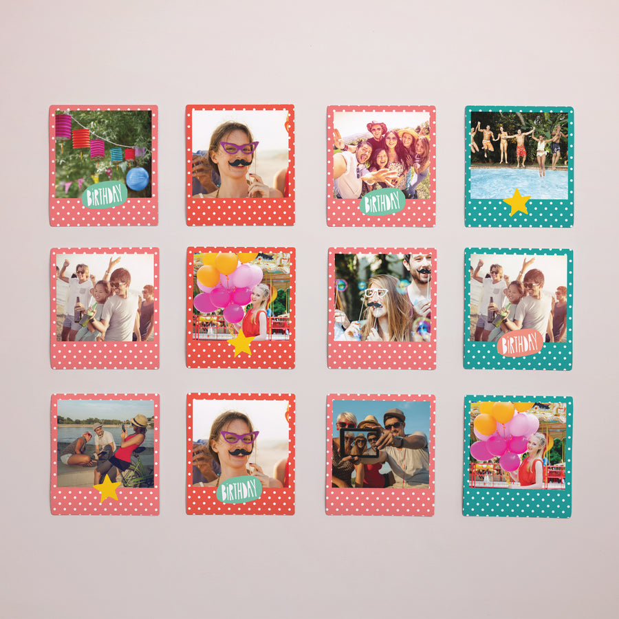 Fotoabzug Foto's Pack mit 12, magnetisch Geburtstagskekse foto