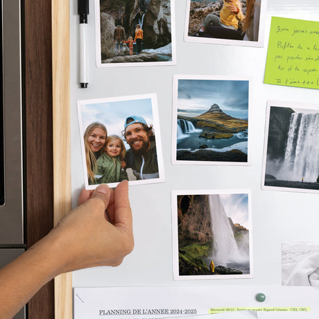 Fotoabzug Foto's Pack mit 12, magnetisch Basic Magnetic White