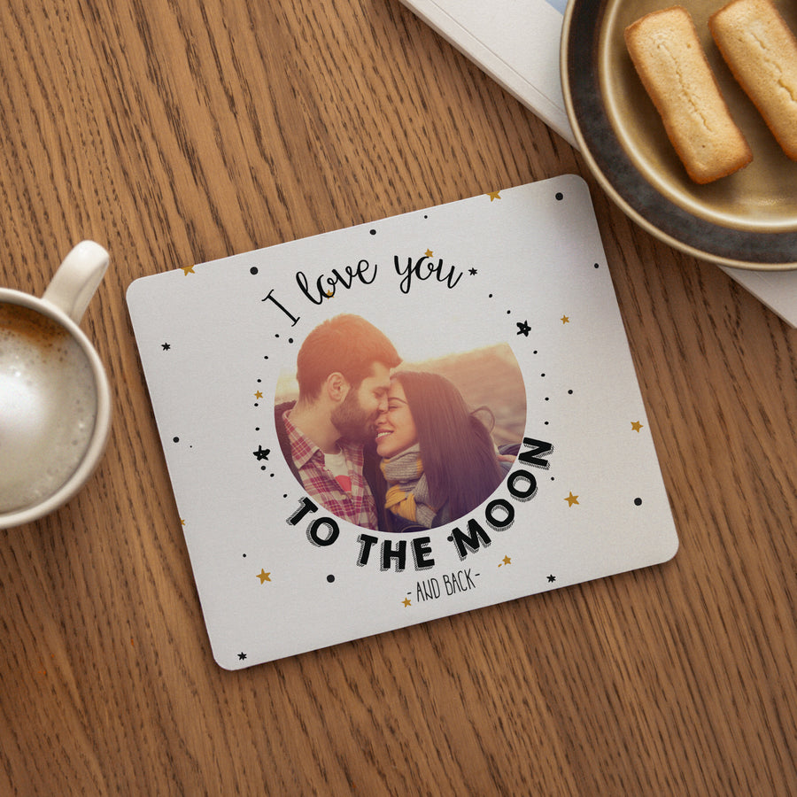 Mousepad Objekte Rechteck Liebe zum Mond foto