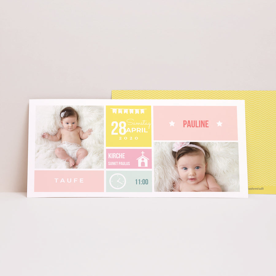 Taufeinladung Panoramische Landschaft Planungsart foto