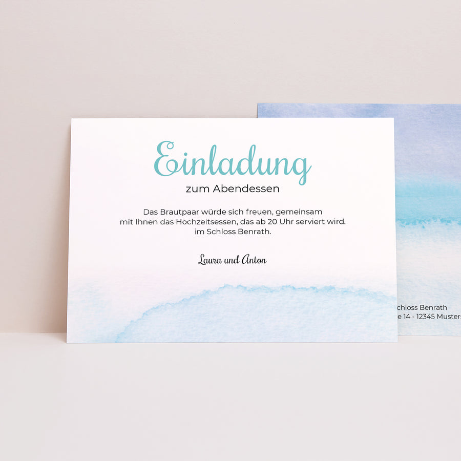 Beilegekarte Hochzeit Landschaft Aquae Sextiae foto