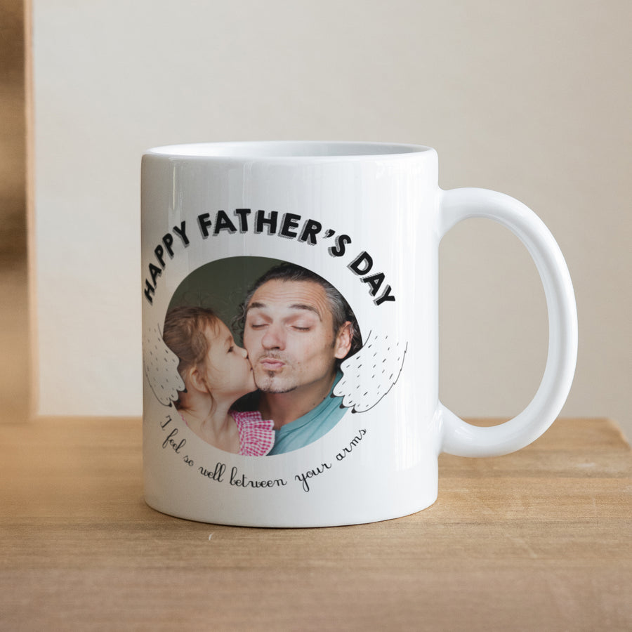 Tasse Objekte Weiß Daddy Bär foto