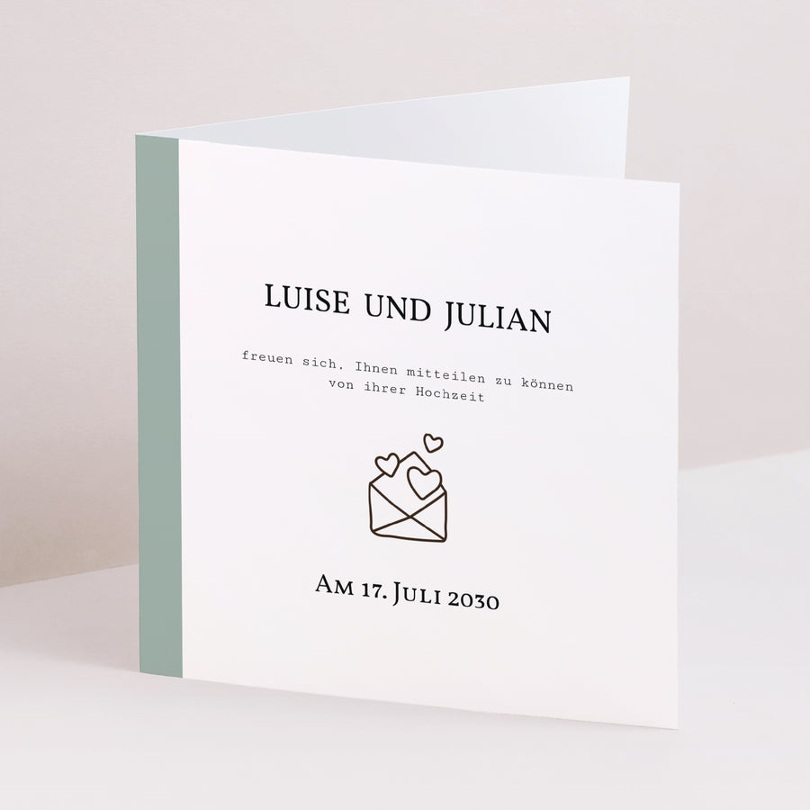 Hochzeitseinladung Doppelflügelfenster Nature Graphic foto