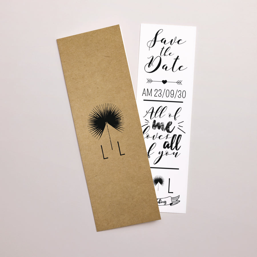 Hochzeitseinladung Fotoautomaten Lesezeichen Love is Life foto